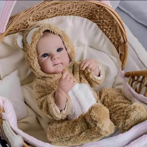 Bebé Reborn Original Vinilo Cuerpo Completo Betie Oso Doll