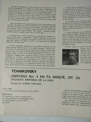 Juego De 6 Discos Vinilo Sinfónica De Tchaikovsky Con Caja (Usado)