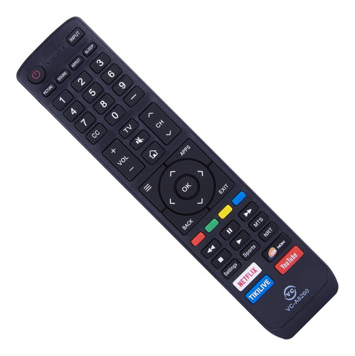 Controle Remoto Tv Sharp 4k Compatível Lc-65p6000u Vc-a8260