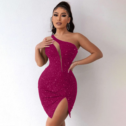 Vestido De Lentejuelas Sexy Para Mujer