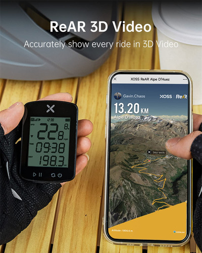 Computadora De Bicicleta Gps Inalámbrica Con Pantalla Lcd