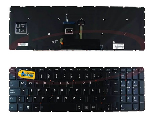 Teclado Laptop Toshiba P55w P55w-b P55w-b5224 Retroiluminado