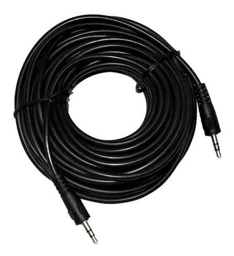Imagen 2 de 2 de Cable De Audio 3,5mm Jack Plug Macho A Macho Auxiliar 5mt