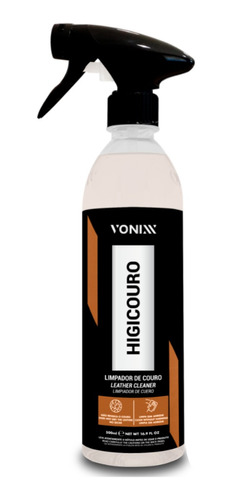 Higicouro Limpador De Couro Vonixx - 500ml Limpa E Higieniza