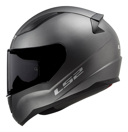 Capacete Ls2 Ff353 Titanium Masculino Esportivo Moto Cinza