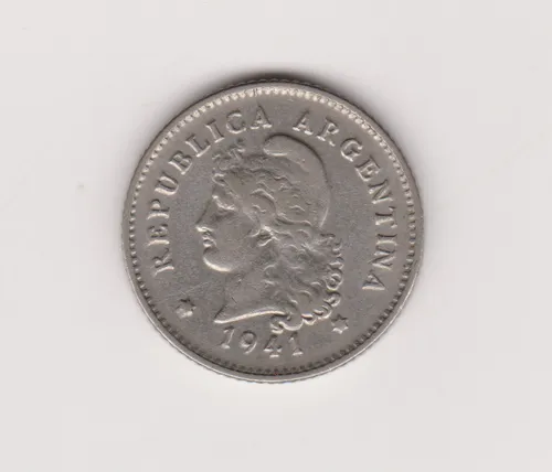 Moneda Argentina 10 Ctvs 1941 Janson 128 Excelente + (Usado)