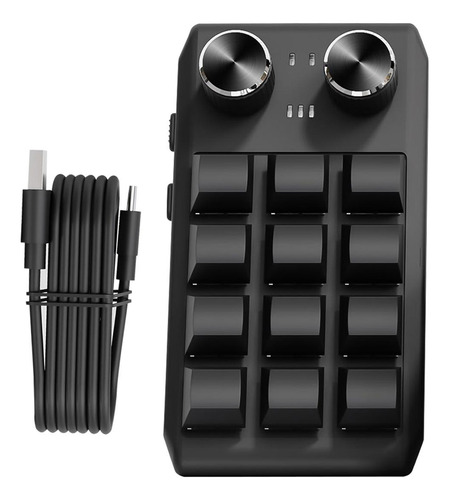 Teclado Diy 12 Teclas Para Juegos Prueba De Línea De Negro