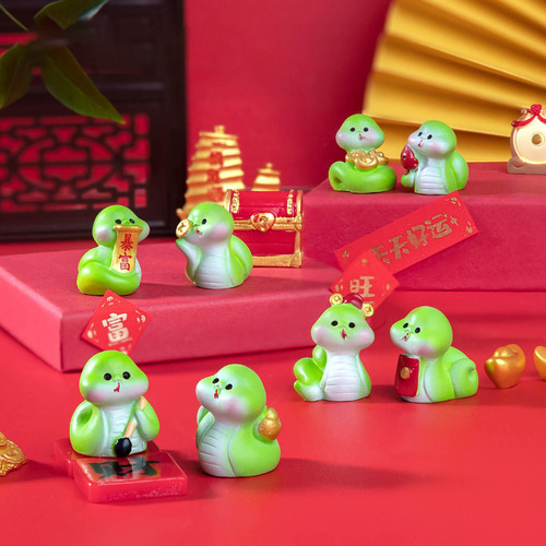 Djzh Sroje Figura De Serpiente En Miniatura De Resina De E