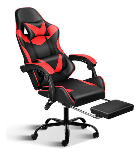 Silla Gamer 180° Con Posapiés Y Masajeador