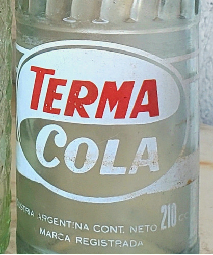 Botella Antigua Refresco Terma Agua La Negrita Que Gusta 