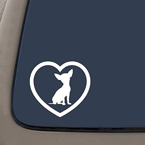 Ni212 2 Pack Corazon Perro Vinilo Para Ventanillas De Coche