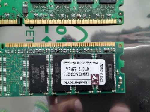 Memoria RAM ValueRAM 1GB 2 Kingston KVR400X64C3AK2/1G