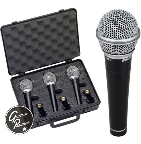 Microfono Samson R21s X3 Unidades + Maletin + 3 Pipetas Gtia