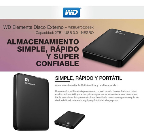 Disco Rigido Externo 2tb Western Digital Elements Mallweb 4