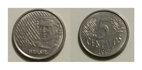 Brasil Moneda 5 Centavos Año 1997