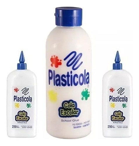 Adhesivo Vinilico Plasticola Por 1000 Grs. 1 Kilo No Toxico