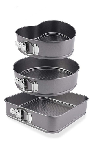 Set De Moldes Para Tartas De Pastelería, 3 Piezas