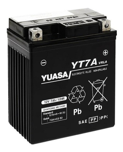 Bateria Yuasa Yt7a = Ytx7l-bs Xr Cb 190 Ceccato X 250 - Fas!