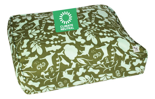 Funda Para Cama De Perro Mediana Amarilla Verde Y Azul Claro