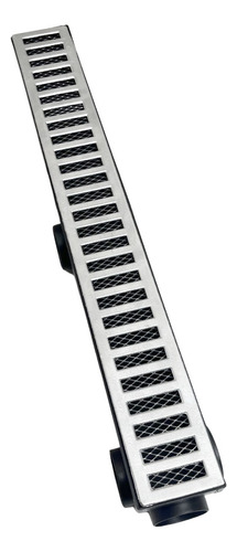 Ralo 6x50 Linear Pluvial Grelha Alumínio Coletor Agua 13pç