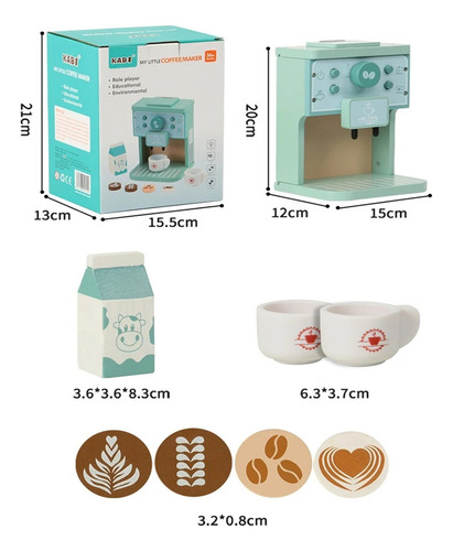 Máquina De Café Infantil De Madera, Juego De Rol, Juego De R