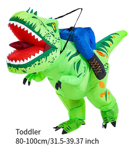 Traje De Dinosaurio Inflable Traje De Dinosaurio 80 A 100 Cm