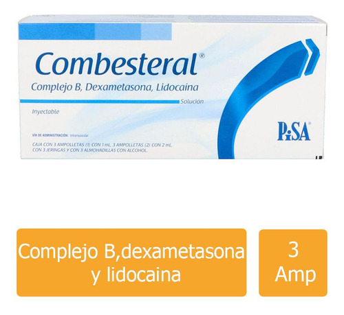 Combesteral Caja Con 3 Ampolletas (1) De 1 Ml Y (2) De 2 Ml