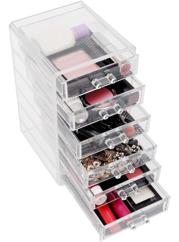 Organizador Acrílico Maquillaje 6 Cajones Circuit