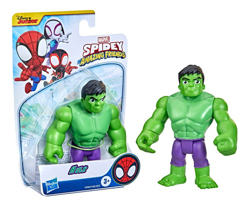 Boneco Marvel Hulk Spidey Amazing Friends -  Hasbro F3996