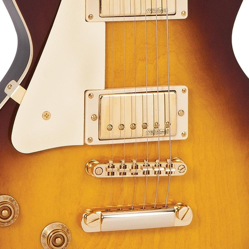 Guitarra Vintage Lv100 Lv100tsb Zurda Tobacco Sunburst