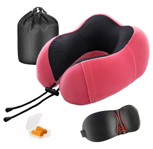 Almohada Viscoelastica Viaje Cuello Cojín Cómodo Y Relajante