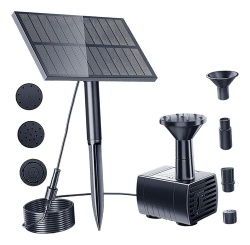 Kit De Bomba De Fuente De Agua Solar Diy Con Estaca 1,5w