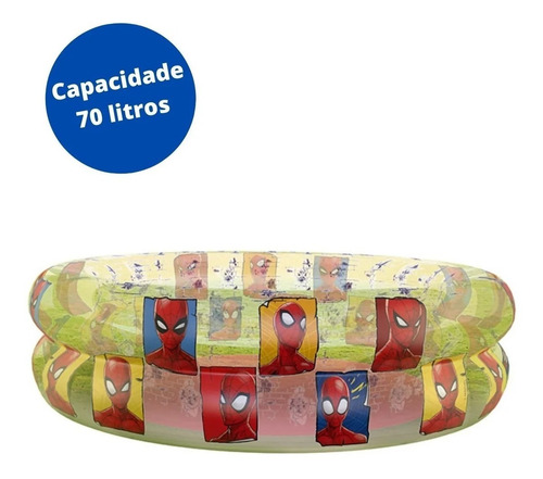 Piscina Banheira Infantil Inflável 70 Litros Colorida