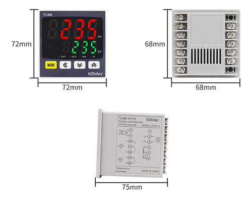Termostatos Sobre Horno Industrial Con Salida Ssr Multifunci