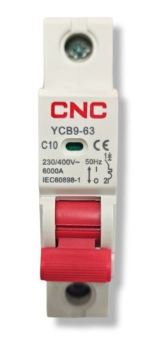 Imagen 2 de 4 de Interruptor Automático Curva C 10a 6ka Cnc