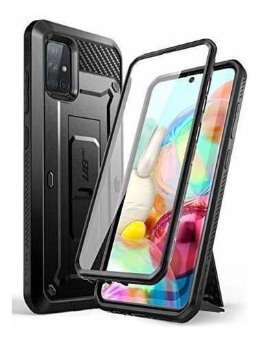 Funda Galaxy A71 360 Carcasa Completa Resistente Case Negro