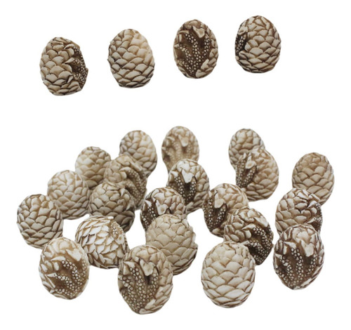 20 Piezas De Piedras Decorativas De Resina, Huevos De Mini