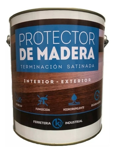 Protector De Madera K37 Int-ext Satinado 3.600 Lts Calidad