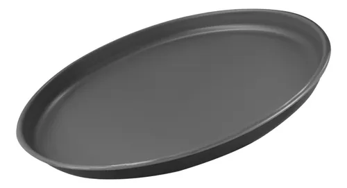 Molde para pizza Tramontina de aluminio de 30 cm, color negro