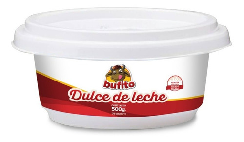 Imagen 2 de 2 de Bufito Dulce De Leche | Caja Tinas 500g | Arequipe Premium