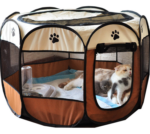 Tienda De Campaña Para Mascotas, Valla Octagonal Plegable Pa