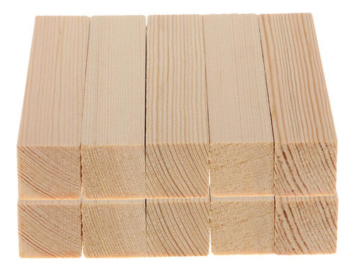 Bloques De Madera De Balsa Maciza Natural Inacabada De 100 M