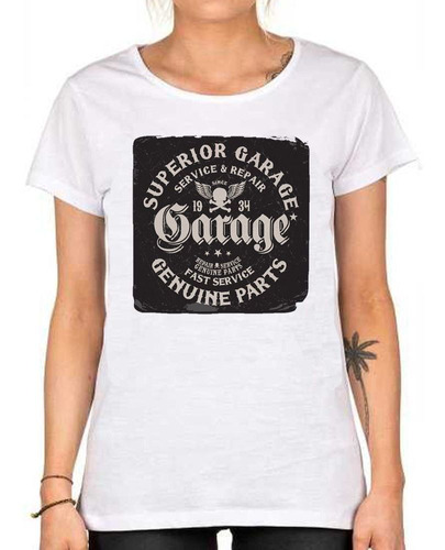 Remera De Mujer Superior Garage Service Repair Fast Servi