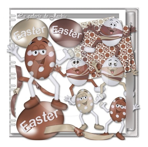 Kit Imprimible Scrap #02 - Easter Egg Mix 1