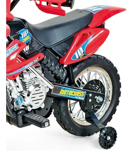 Mini Moto Eletrica Infantil Motocross Motoca Vermelho