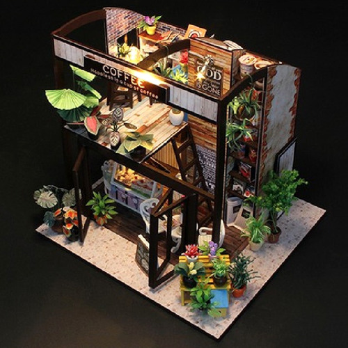 Imagen 4 de 6 de 1:24 Diy Dollhouse Kit En Miniatura Viaje En El Tiempo