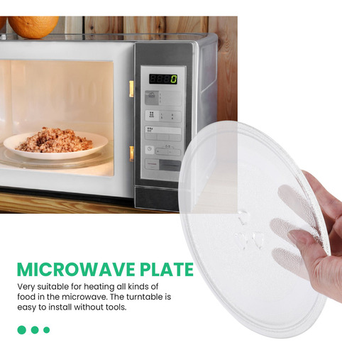 Plato De Microondas De 9.6 Pulgadas De Repuesto Durable Univ