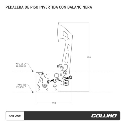 Imagen 6 de 7 de Pedalera Piso Balancinera Bombas Invertidas Collino Cuotas