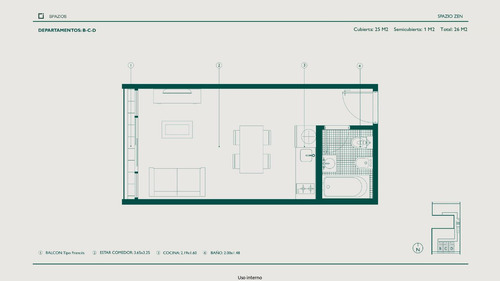 Imagen 7 de 30 de Monoambiente En Venta Caseros