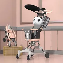 Comprar Carriola Bebe Carriola De Baston Plegable Infantil Paseo Compacta Color Coral Claro